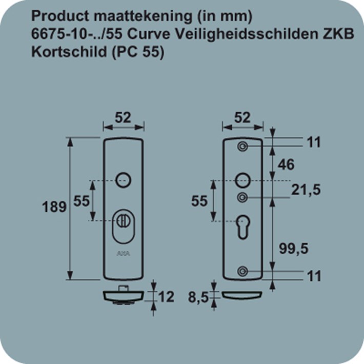 Axa Veiligheid kortschild F1 PC72mm 6675-10-11/72