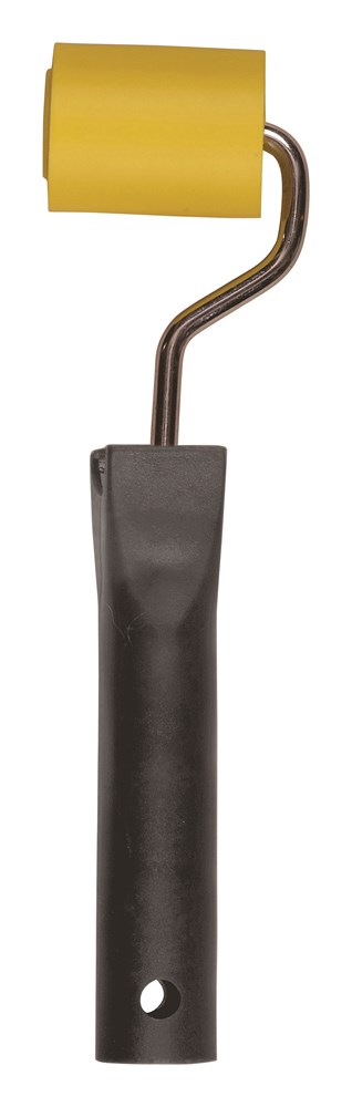Naden/aandrukrol  pvc geel  45mm
