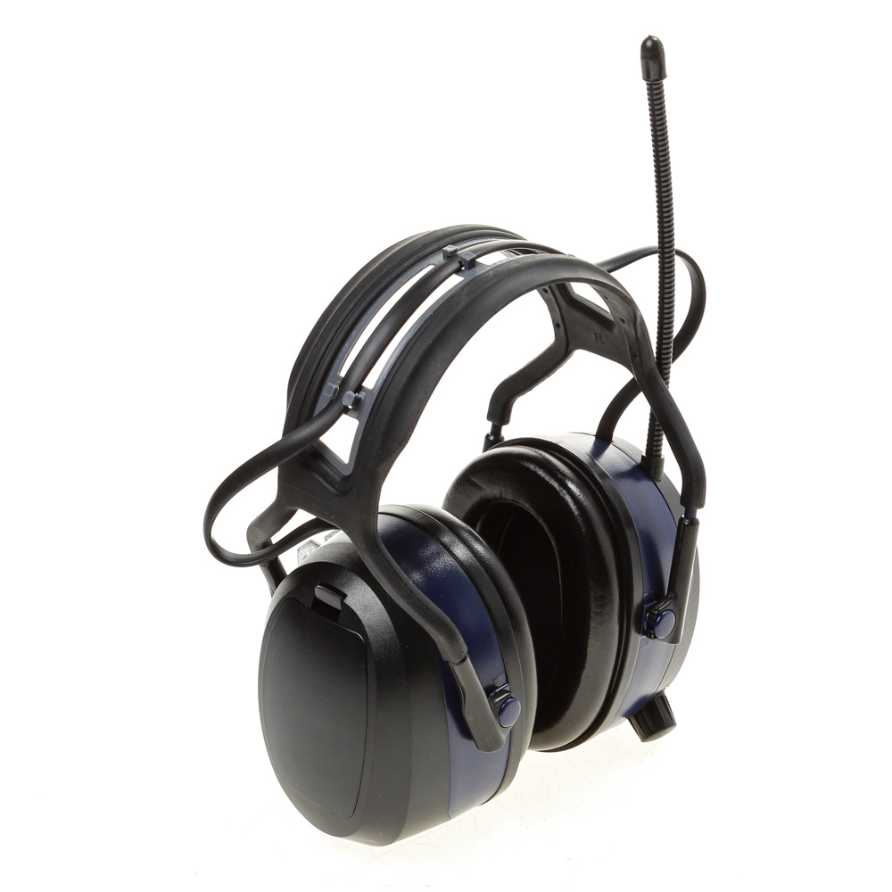 Gehoorbeschermer met digitale radio FM - DAB+ -  bluetooth - ingebouwde MP3. Kleur ral 5001 (groenblauw). SNR waarde 29