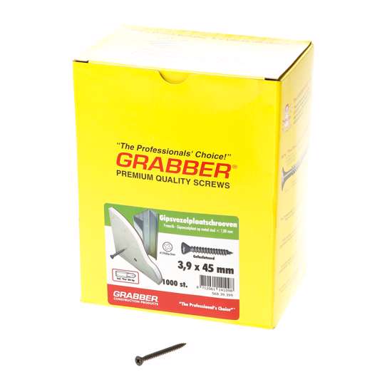 Afbeelding van Grabber gipsvezelplaatschroef 3.9x45 gefosfateerd