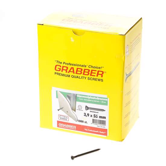 Afbeelding van Grabber gipsvezelplaatschroef 3.9x55 gefosfateerd