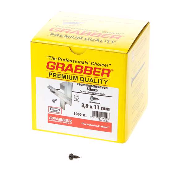 Afbeelding van Grabber framingschroef 3.9x11 panhead gefosfateerd