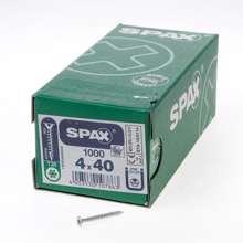 Afbeeldingen van Spax Spaanplaatschroef platverzonken kop verzinkt T-Star T20 4.0x40mm (per 1000 stuks)