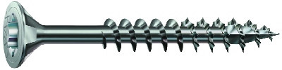 Spax Spaanplaatschroef platverzonken kop verzinkt T-Star T30 deeldraad 6.0x280mm