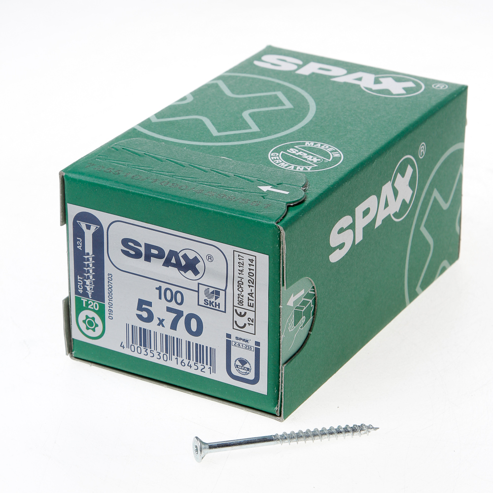 Spax Spaanplaatschroef Platverzonken Kop Verzinkt T Star T20 Deeldraad 50X70Mm Per 100 Stuks spax kopen in de aanbieding Spax Spaanplaatschroef Platverzonken Kop Verzinkt T Star T20 Deeldraad 50X70Mm Per 100 Stuks spax kopen in de aanbieding
