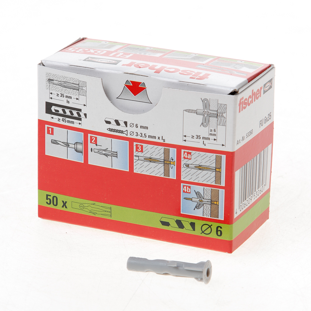 Fischer Universeelplug Fu 6 X 35Mm fischer kopen in de aanbieding Fischer Universeelplug Fu 6 X 35Mm fischer kopen in de aanbieding
