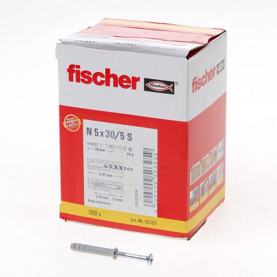 Afbeelding van Fischer nagelplug N 5 x 30mm