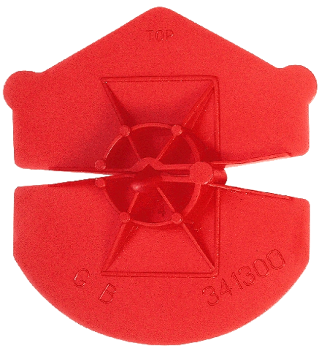 Gb Uniclip rood voor diameter 3.2-4.5 341300