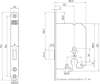 Afbeelding van Nemef Cilinder kastslot type 1258/17-50 voor Euro profielcilinder DIN links en rechts