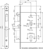 Afbeelding van Nemef Cilinder insteek anti-paniekslot zelf type 699/31-60mm DIN links