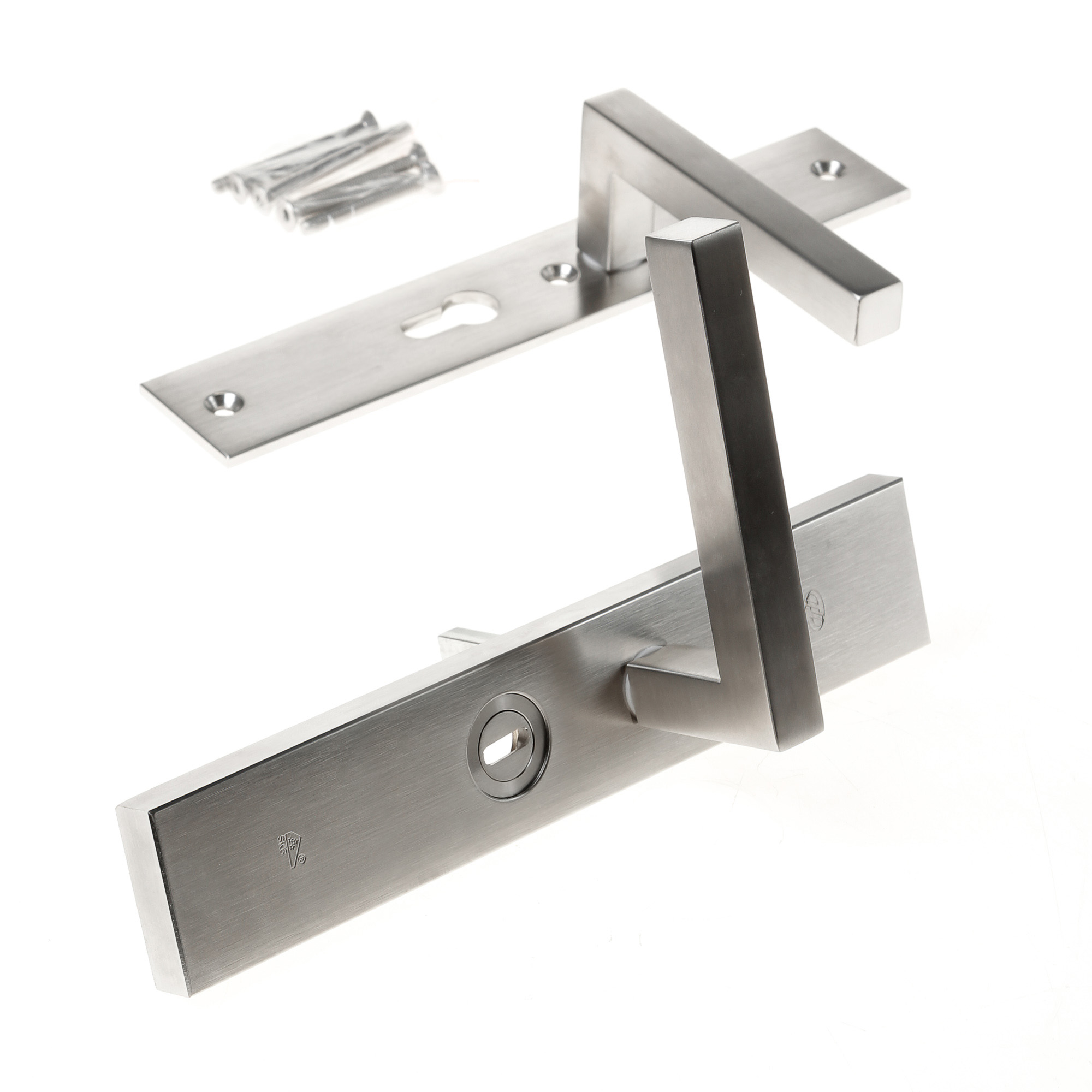 Jrs Veiligheidskrukgarnituur Roestvaststaal Rechthoekig Deurkruk Pavia Pc55 Met Verstelbare Kerntrek Skg jrs kopen in de aanbieding