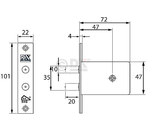 Insteek Penslot DSKG**-8006B 0160.299.8001