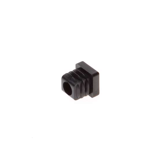 Afbeelding van Vierkante insteekdop zwart 15x15mm buitenwerkse maat