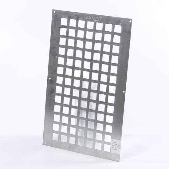 Afbeelding van Gavo Ventilatieplaat enkel rij aluminium 50 x 30cm