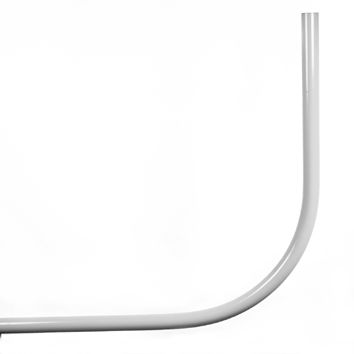 Straalbocht 2x spie 90° PVC geel 63 x 1200 x radius 500mm