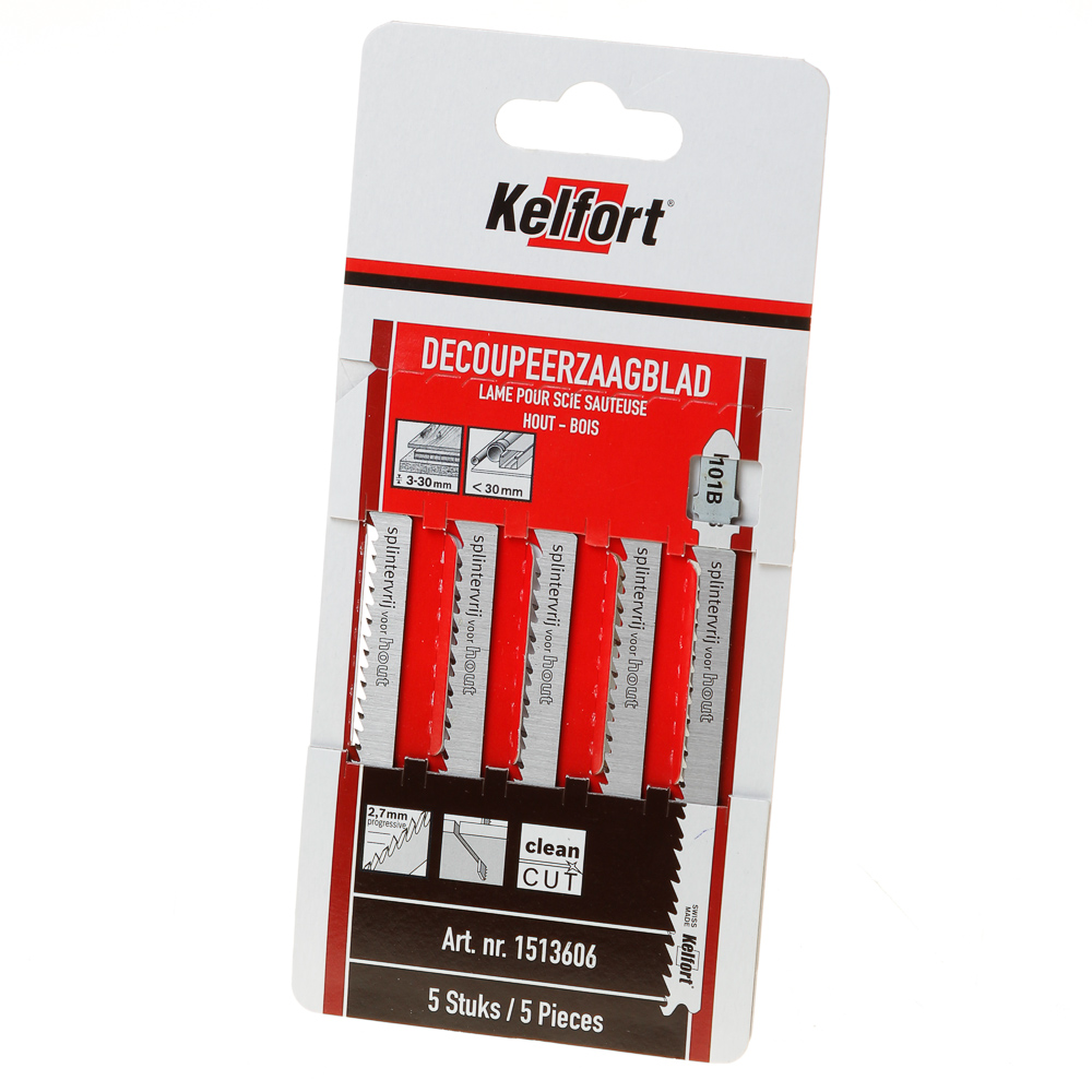Kelfort Decoupeerzaagblad Hout Kt101B Blister Van 5 Zaagjes kelfort kopen in de aanbieding