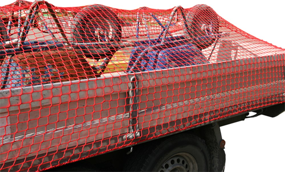 Aanhangwagennet, rood, 250x450cm