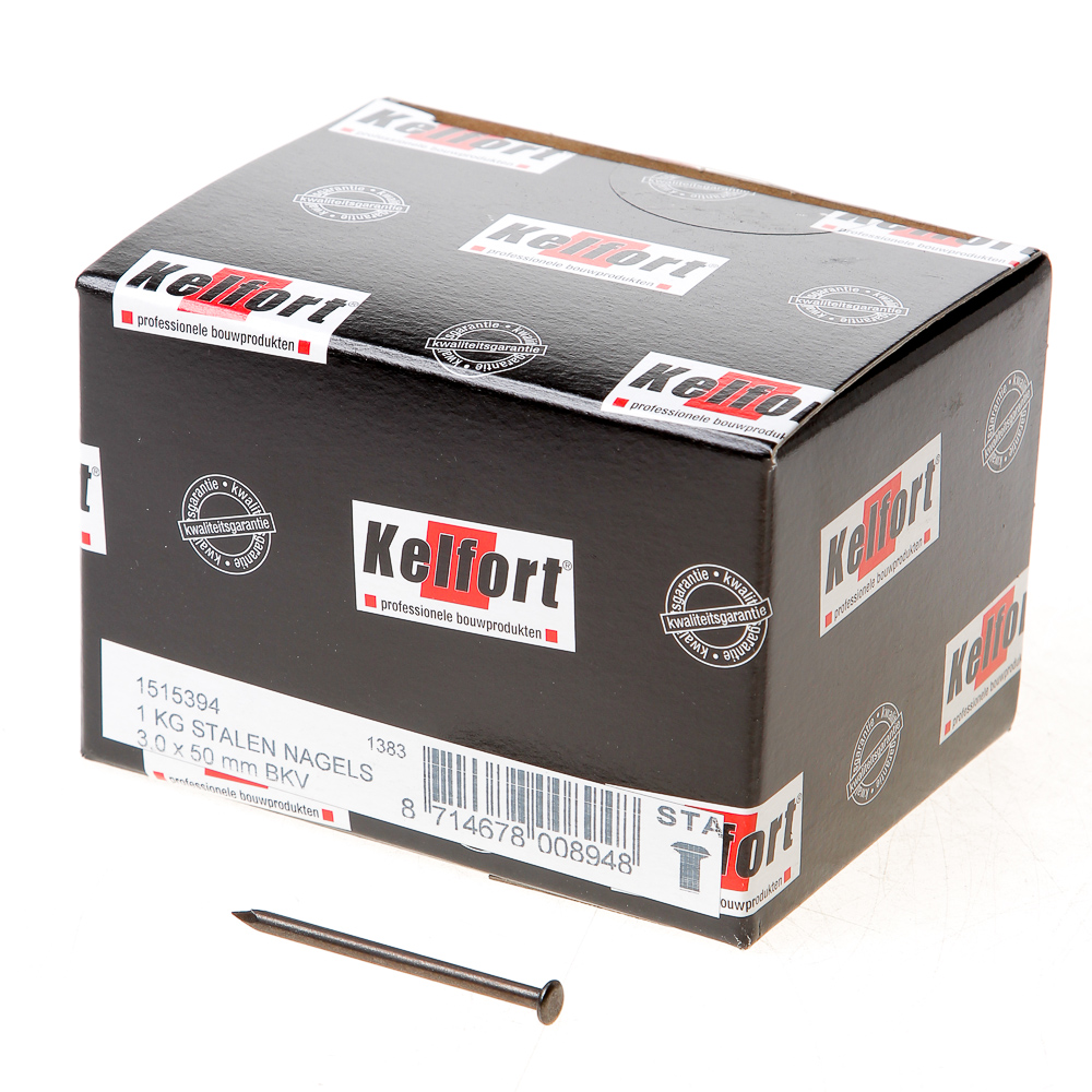 Stalen nagel 52-54 RC bombe kop 50 x 3.0mm 1kg
