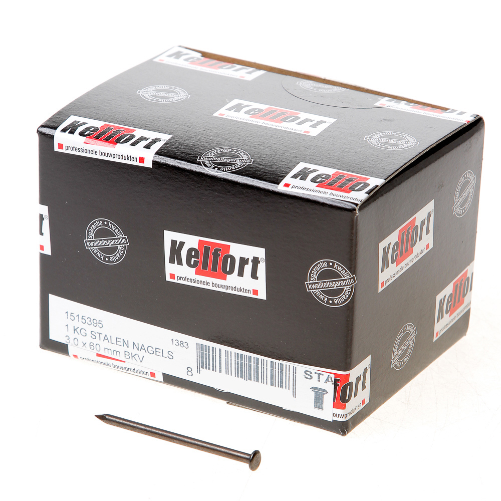 Stalen nagel 52-54 RC bombe kop 60 x 3.0mm 1kg
