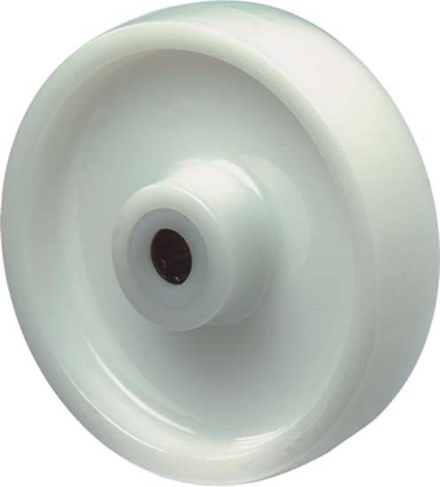 Afbeelding van Los PVC wiel wit gelagerd 150mm