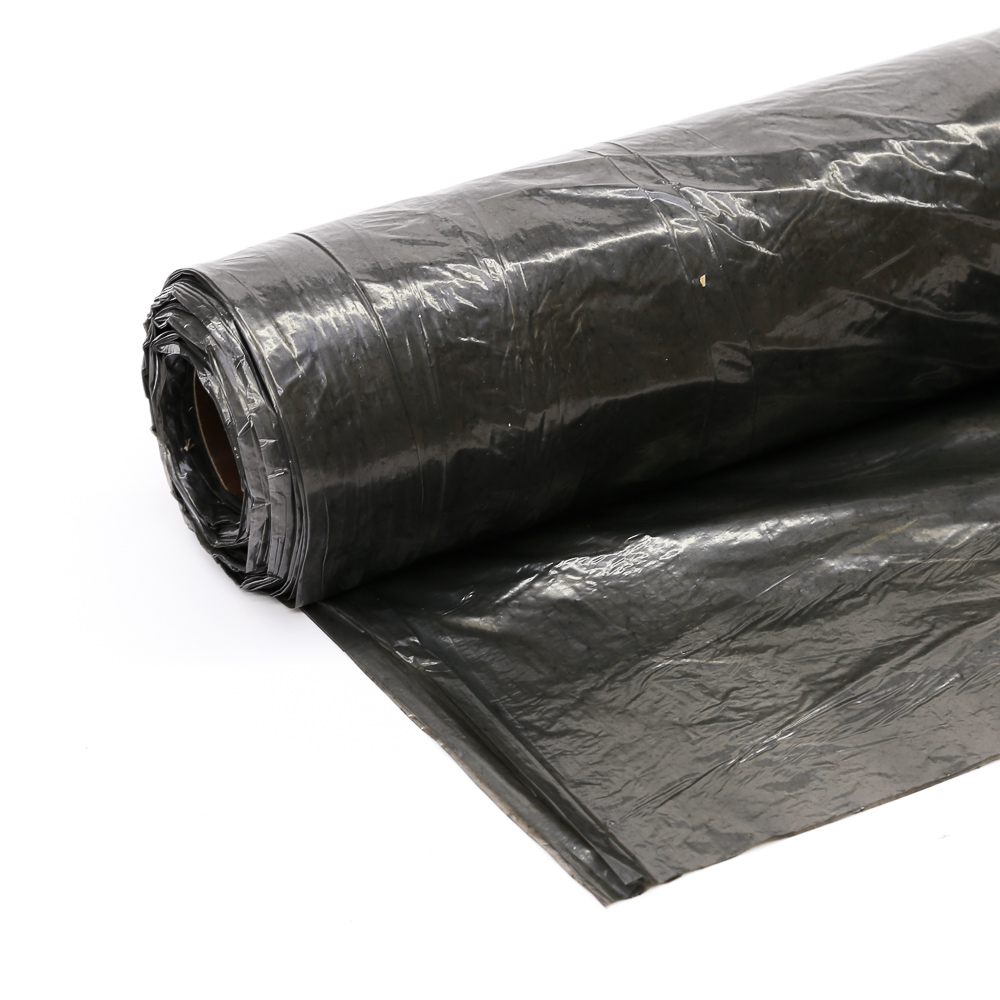 Bouwfolie zwart 600cm x 50 meter x dikte 85 micron