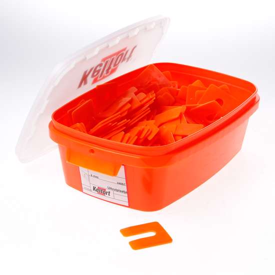 Afbeelding van Uitvulplaatjes oranje 2mm zak van 345 plaatjes
