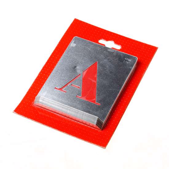 Sjabloon Letters A T m Z 60mm Bouwsales nl