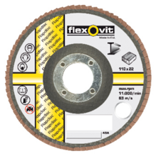 Afbeeldingen van Flexovit Vlaklamellenschijf FI FLD FDSP diameter 110 x asgat 22mm P120
