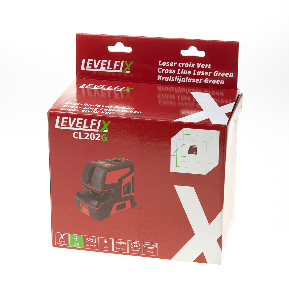 Levelfix Kruislijnlaser Cl202G Groen levelfix kopen in de aanbieding Levelfix Kruislijnlaser Cl202G Groen levelfix kopen in de aanbieding