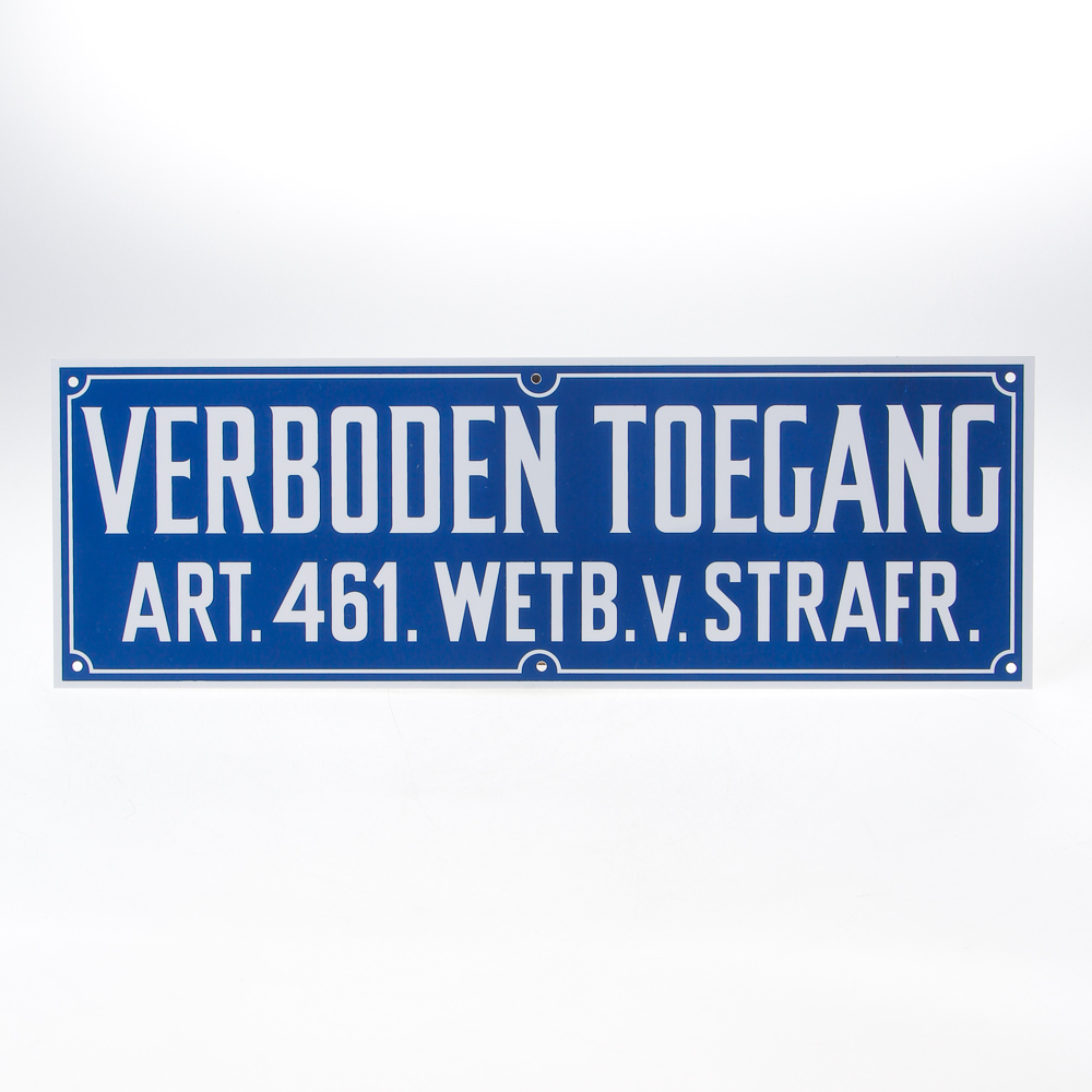 Bord verboden toegang pvc