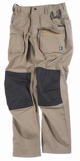Afbeelding van Beckum Werkbroek khaki kevlar EBT03 taille 52 W36 L36