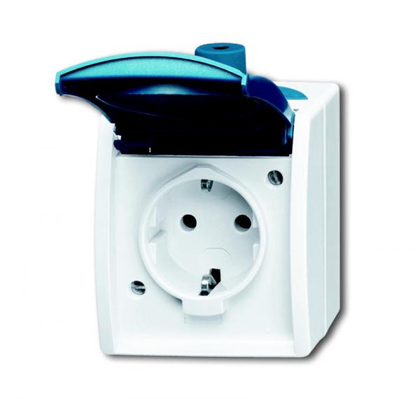Busch Jaeger Wandcontactdoos Enkel Waterdicht Opbouw huismerk kopen in de aanbieding Busch Jaeger Wandcontactdoos Enkel Waterdicht Opbouw huismerk kopen in de aanbieding