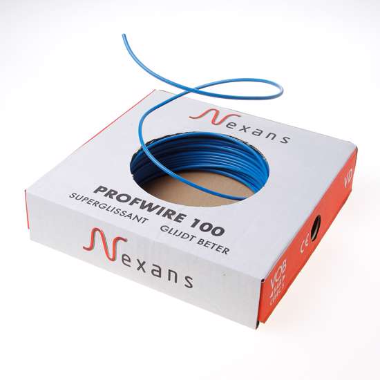 Afbeelding van Nexans Profwire kabel installatiedraad blauw 2.5mm²