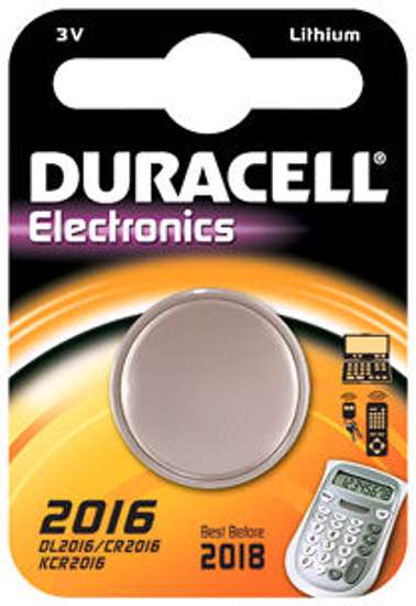 Afbeelding van Duracell Batterij plat 3v lithium cr2016