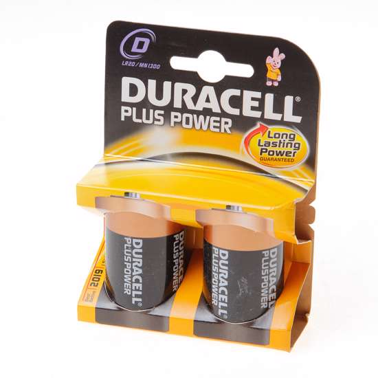 Afbeelding van Duracell Batterij greece staaf 1.5v lr20 D blister van 2 batterijen