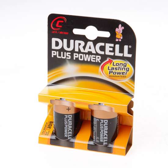 Afbeelding van Duracell Batterij Engelse staaf 1.5v lr14 C blister van 2 batterijen
