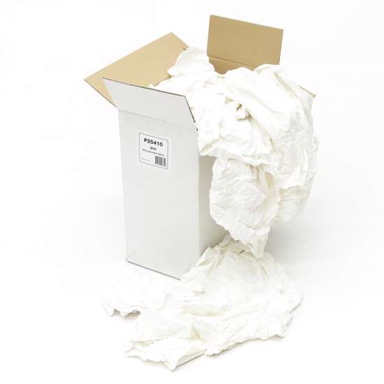 Afbeelding van Poetslappen witte laken doos 10 kg