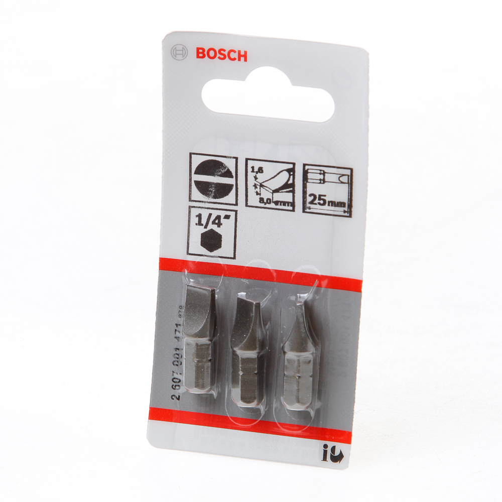 Bitskaart 1.6 x 8.0mm blister van 3 bits