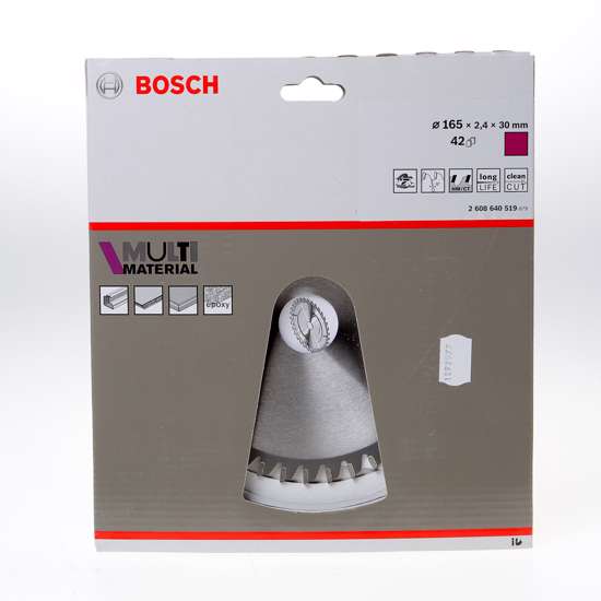 Afbeelding van Bosch Cirkelzaagblad 42 tanden Multi Material HLTCG diameter 165 x 2.4 x 30/20mm