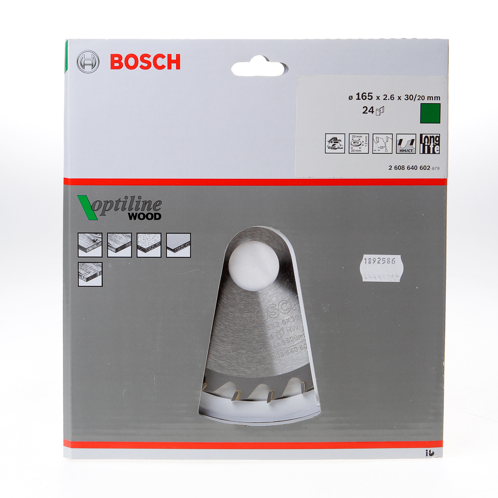 Bosch Cirkelzaagblad Optiline 24 Tanden Atb Diameter 165 X 24 X 3020Mm bosch kopen in de aanbieding