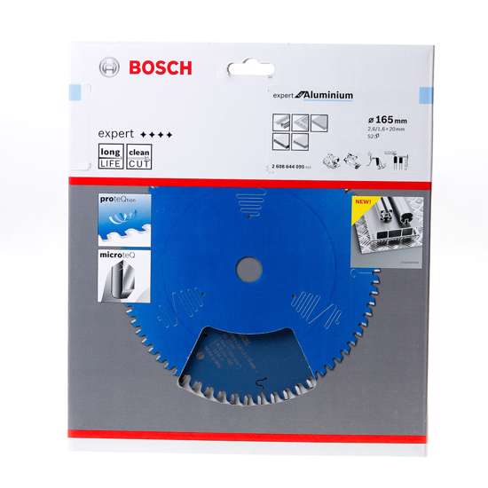 Afbeelding van Bosch Cirkelzaagblad 52 tanden Aluminium HLTCG 165 x 20 x 2.6mm