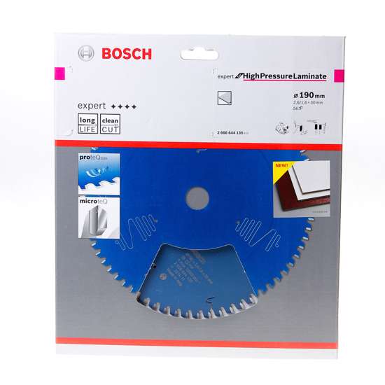 Afbeelding van Bosch Cirkelzaagblad 56 tanden compactplaat HLTCG 190 x 30 x 2.6mm
