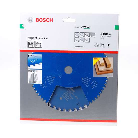 Afbeelding van Bosch Cirkelzaagblad 40 tanden Wood ABT 190 x 30 x 2.6mm