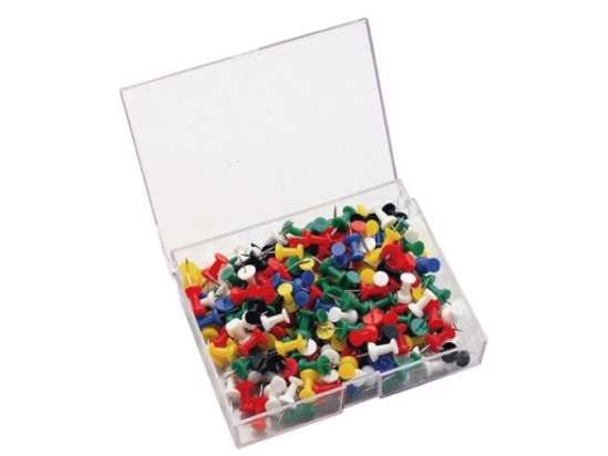 Afbeelding van Push pins lega assortiment doosje van 50 punaises