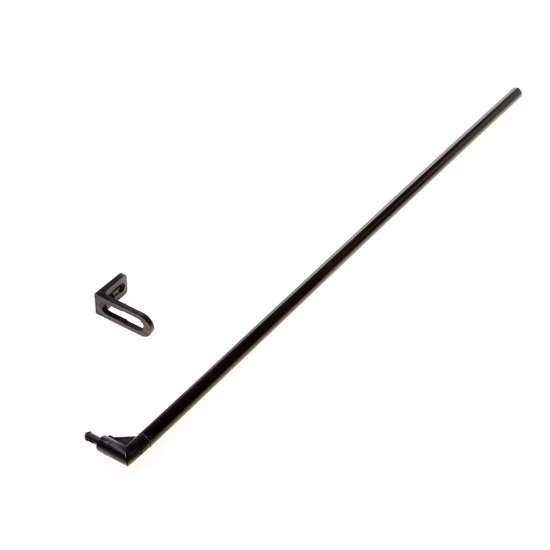 Afbeelding van Bedieningstang met een bocht van 70mm, lengte stang 1000mm, Ral9005 (zwart)