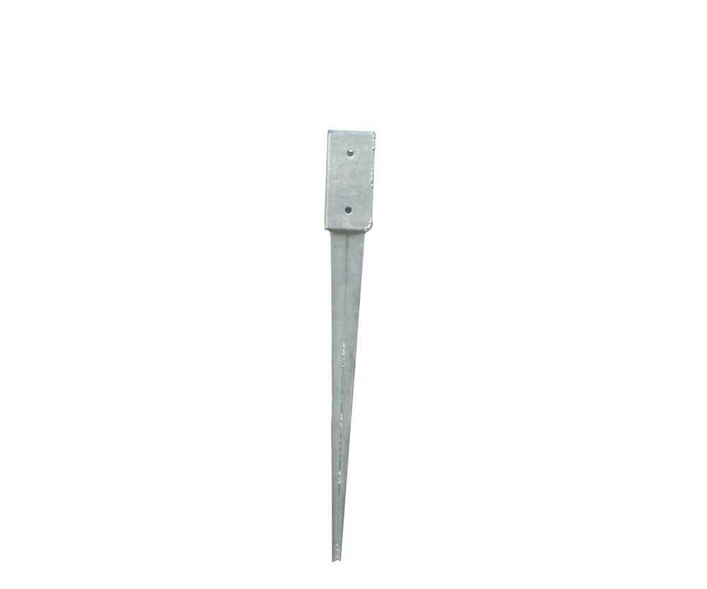 Gb Paalhouder met punt 121 x 121 x 900 x 2.5mm TV 736121