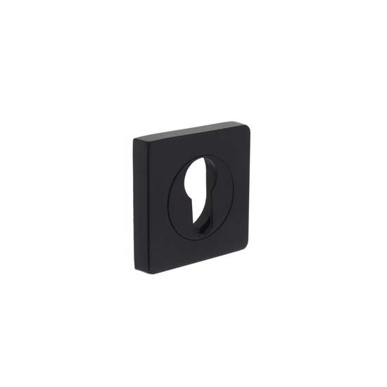 Afbeelding van Intersteel Rozet profielcilindergat vierkant verlengd mat zwart
