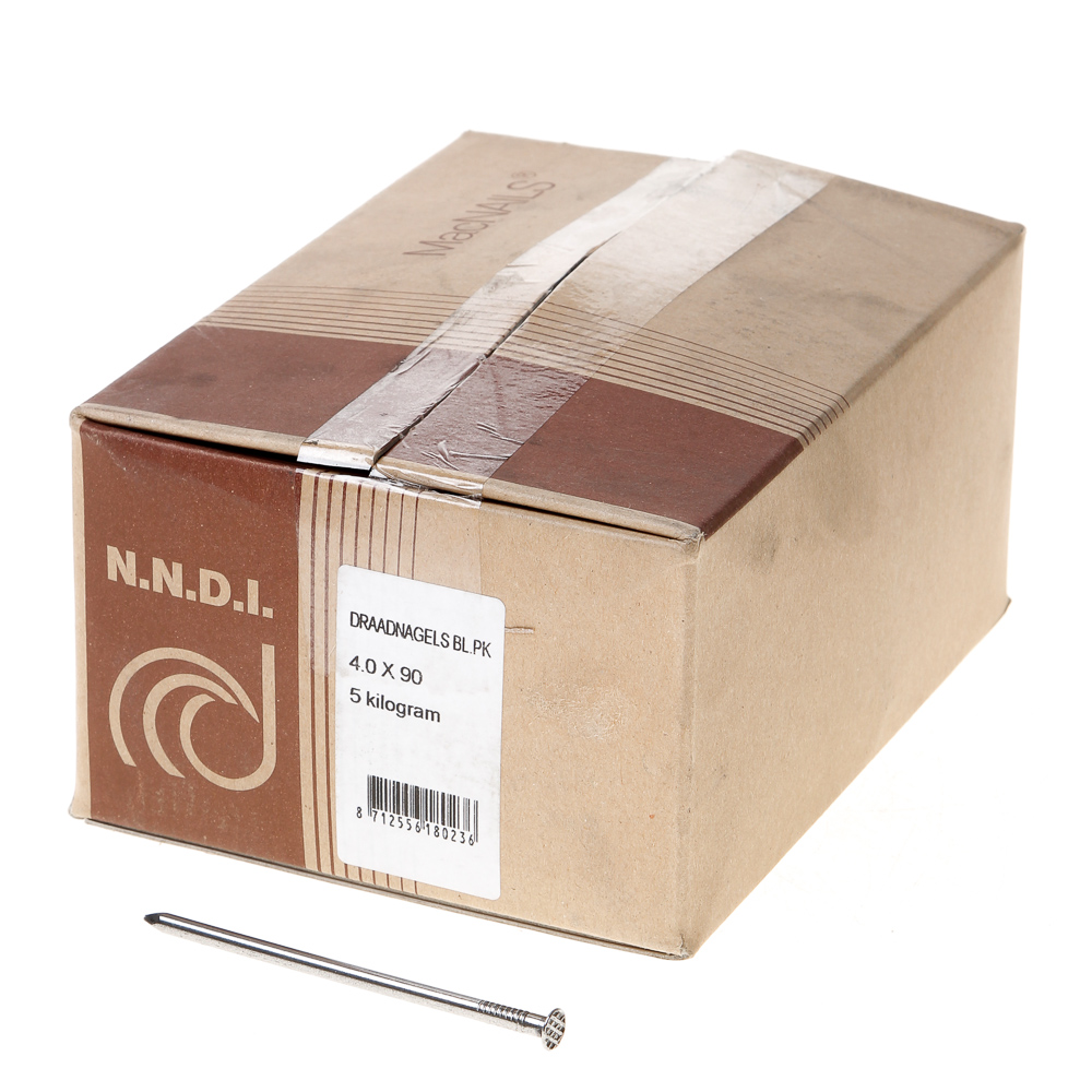 Van Der Loo Draadnagel Platkop Blank 40 X 90Mm 5Kg van der loo kopen in de aanbieding