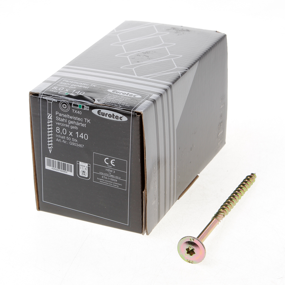 Eurotec Tellerkopschroef Verzinkt Torx 40 8 X 140Mm huismerk kopen in de aanbieding