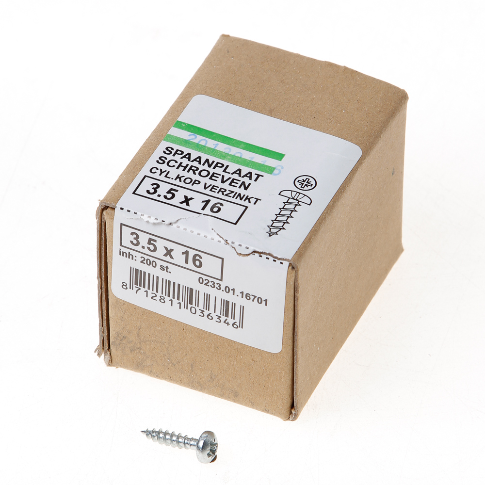 Hoenderdaal Qz Spaanplaatschroef Cilinderkop Verzinkt Pozidriv 35X16Mm Per 200 Stuks hoenderdaal kopen in de aanbieding Hoenderdaal Qz Spaanplaatschroef Cilinderkop Verzinkt Pozidriv 35X16Mm Per 200 Stuks hoenderdaal kopen in de aanbieding
